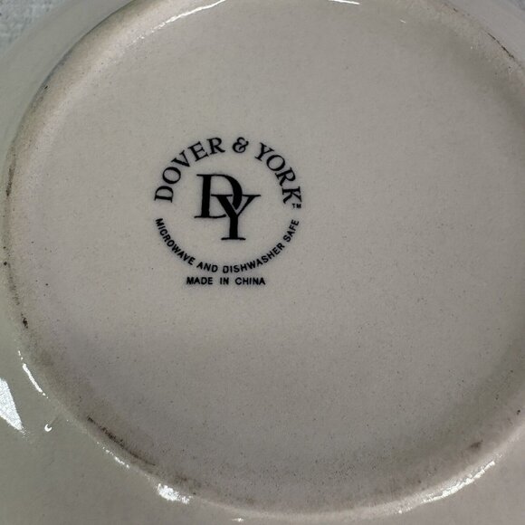 Dover & York RINGS SWIRL Circles Rust Red Stoneware Cereal Soup Bowls Set of 4 - Picture 10 of 16